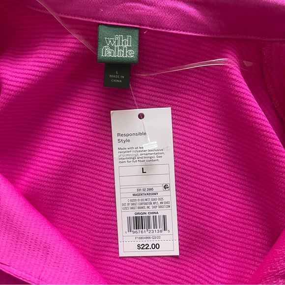 NWT Hot Pink Wild Fable Blouse - Picture 4 of 5